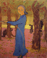 Edouard Vuillard Little Girl with a Hoop