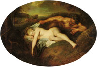 Jean-Antoine Watteau Nymph and Satyr