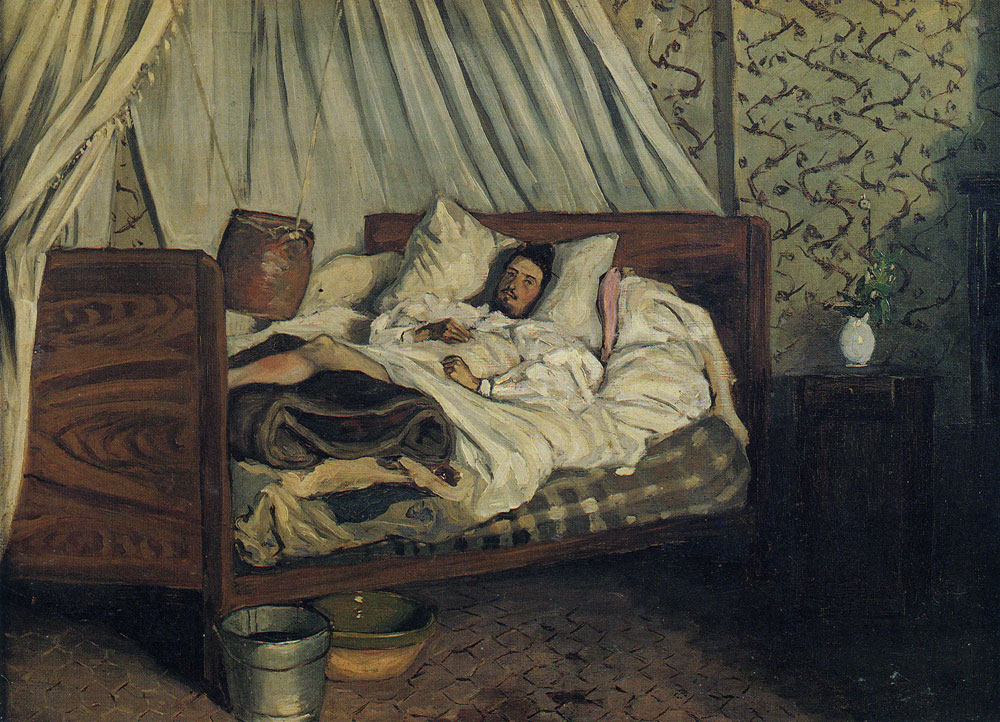 Frédéric Bazille - The Improvised Field-Hospital (Monet after his accident at the Inn of Chailly)