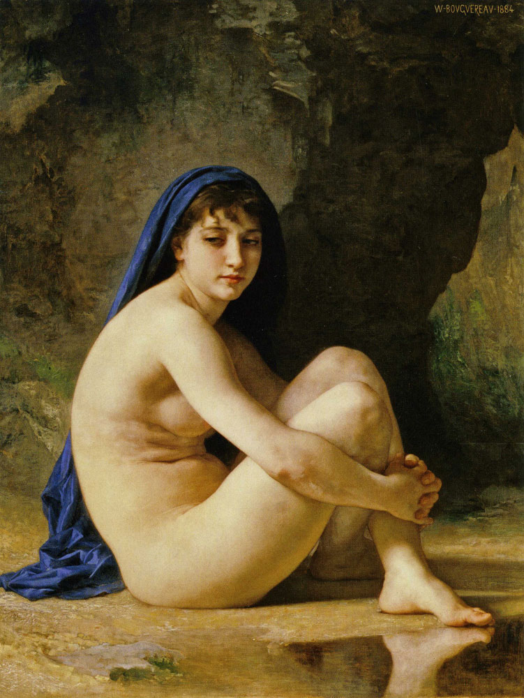 William-Adolphe Bouguereau - Bather Crouching