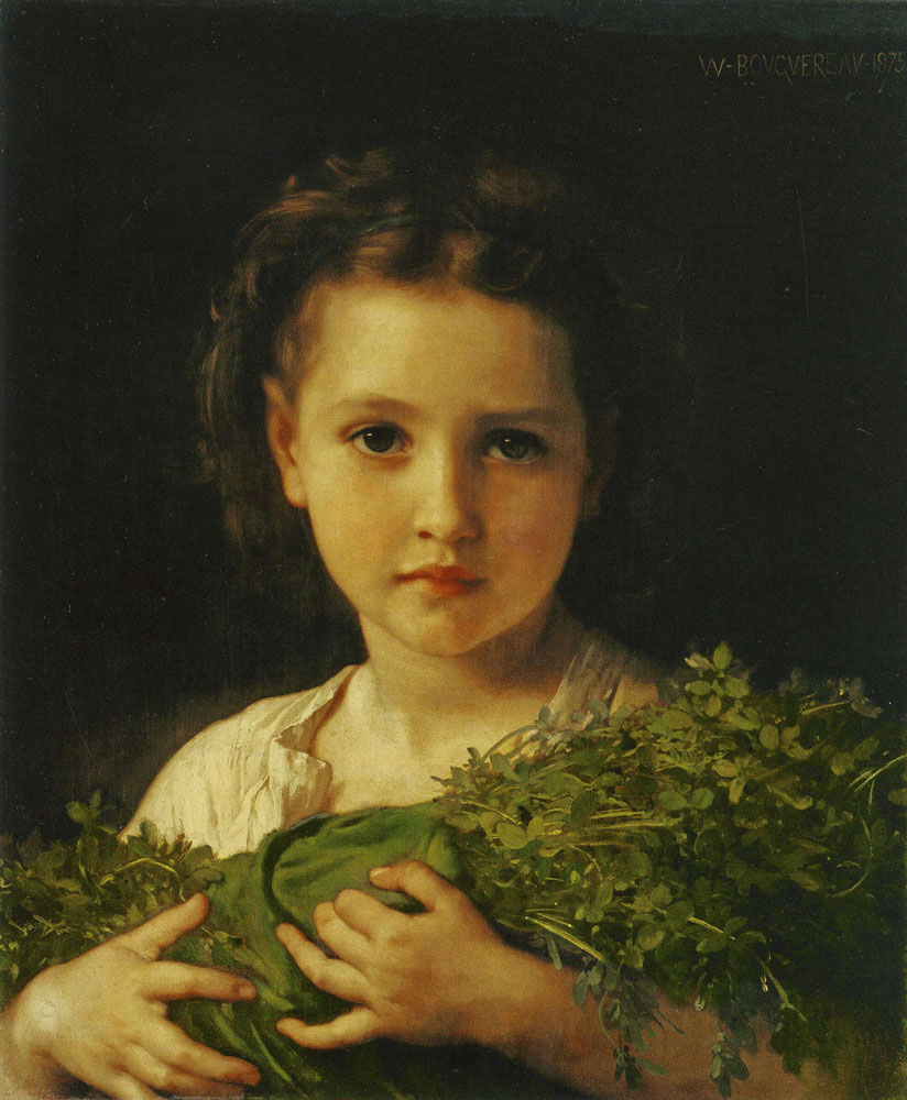 William-Adolphe Bouguereau - Child with a Bundle of Lucerne