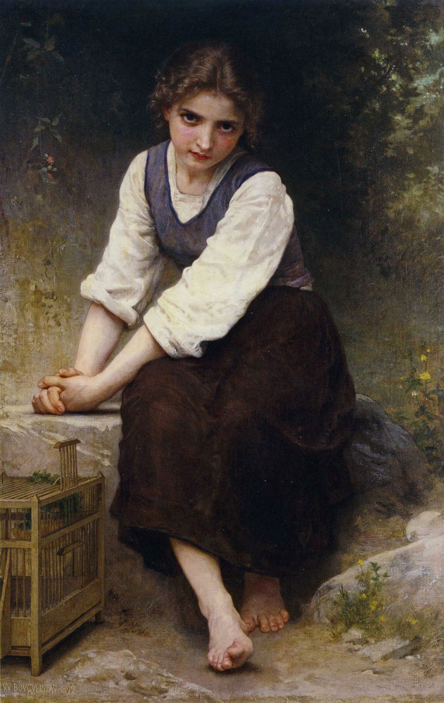 William-Adolphe Bouguereau - The Empty Cage