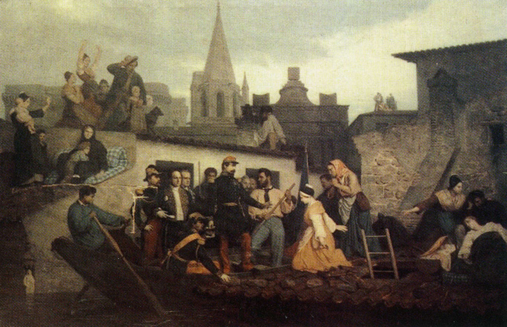 William-Adolphe Bouguereau - Emperor Napoleon III Visiting the Victims of the Tarascon Flood