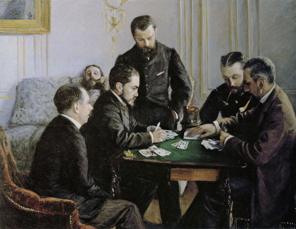 Gustave Caillebotte - A Game of Bezique