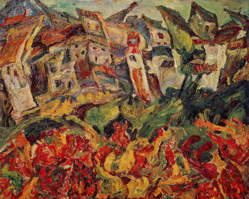 Chaim Soutine - Houses with Pointed Roofs