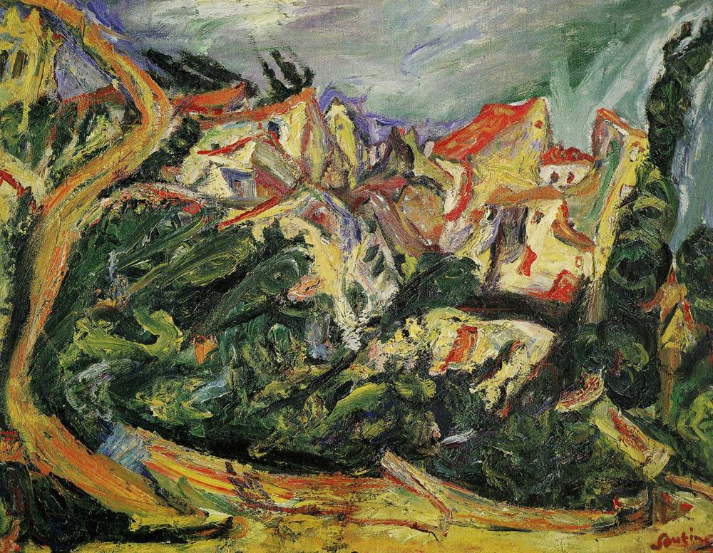 Chaim Soutine - Landscape with Cypresses