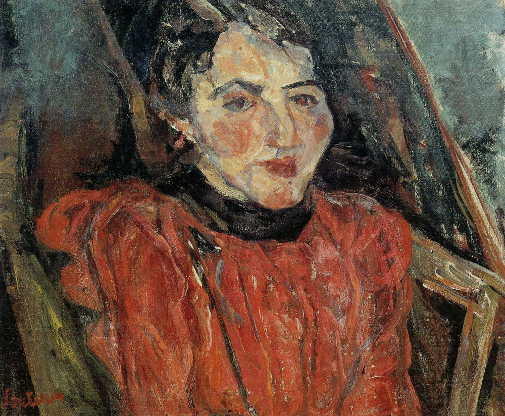 Chaim Soutine - Portrait of Madame X (Portrait Rose)