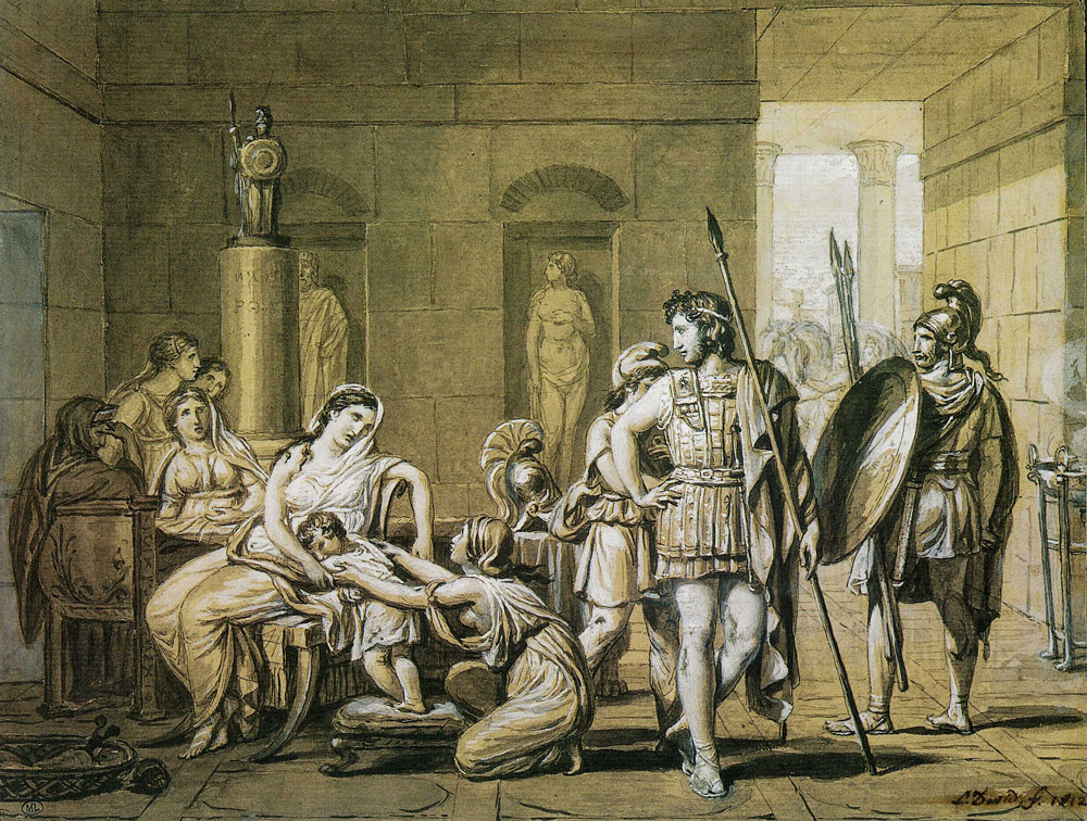 Jacques-Louis David - The Departure of Hector