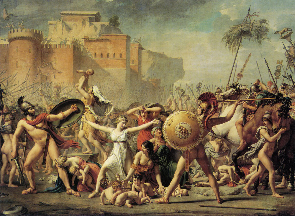 Jacques-Louis David - The Intervention of the Sabine Women