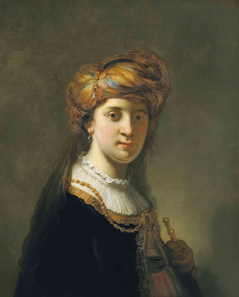 Govert Flinck - Portrait of a lady in a turban