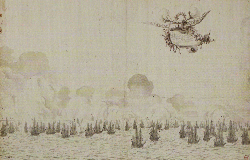 Frans Post - Second sea battle before Cabo Branco, Paraiba