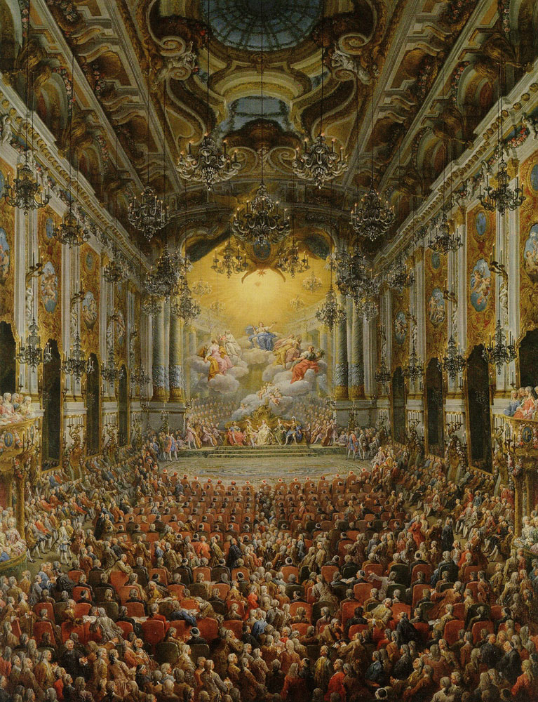 Giovanni Paolo Panini - A Concert Given by the Duc de Nivernais to Mark the Birth of the Dauphin