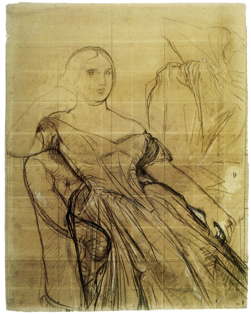 Jean Auguste Dominique Ingres - Study for Madame Moitessier