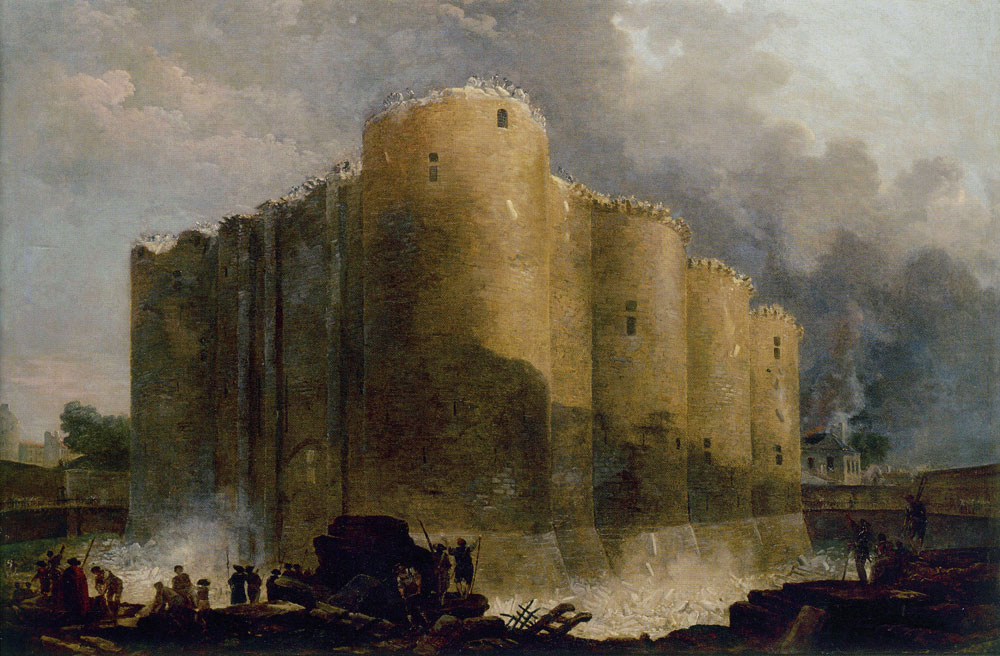 Hubert Robert - The Bastille in the First Days of Demolition