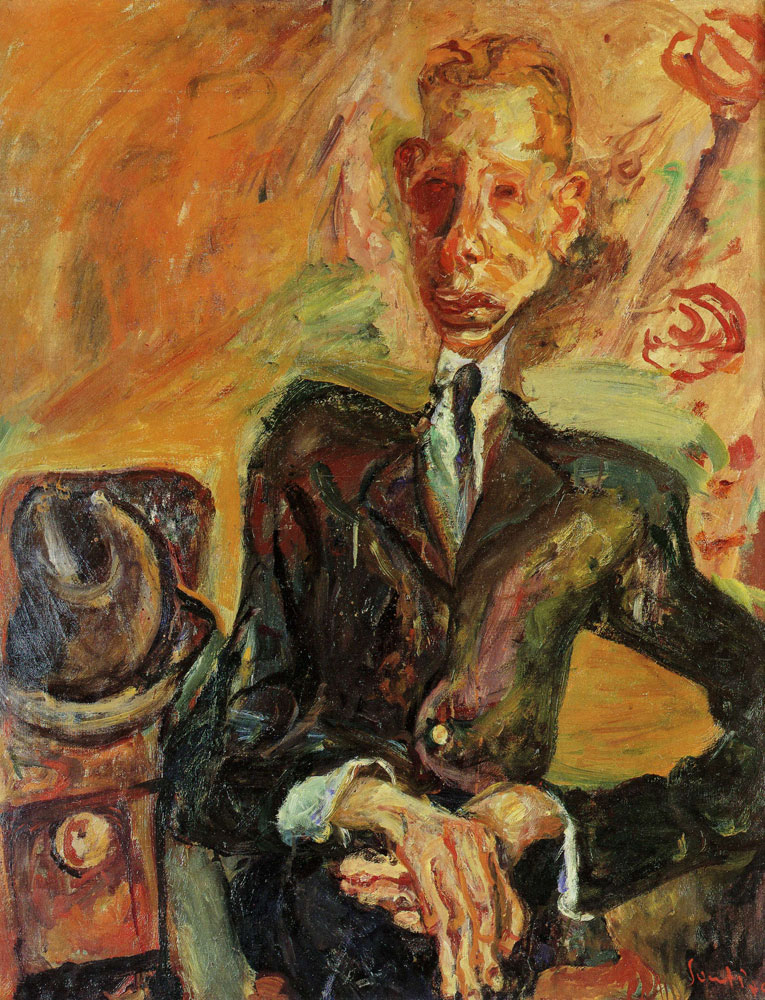 Chaim Soutine - Portrait of a Man with a Felt Hat