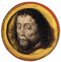 Albrecht Bouts - The head of Saint John the Baptist on a charger