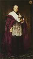 William-Adolphe Bouguereau Portrait of Monseigneur Thomas, Évêque de La Rochelle