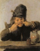 Adriaen Brouwer - Youth Making a Face