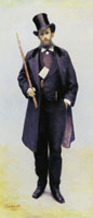 Gustave Caillebotte Portrait of Paul Hugot