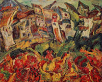 Chaim Soutine Houses with Pointed Roofs