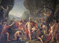 Jacques-Louis David Leonidas in Thermopylae