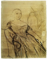 Jean Auguste Dominique Ingres - Study for Madame Moitessier
