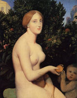 Jean Auguste Dominique Ingres Venus at Paphos