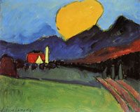 Alexej von Jawlensky Murnau - Landscape, orange cloud