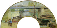 Camille Pissarro The railway Bridge, Pontoise