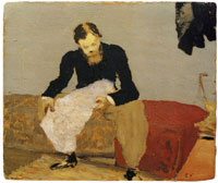 Edouard Vuillard Kerr-Xavier Roussel Reading a Newspaper