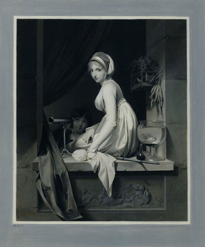 Louis-Léopold Boilly - A Girl at a Window