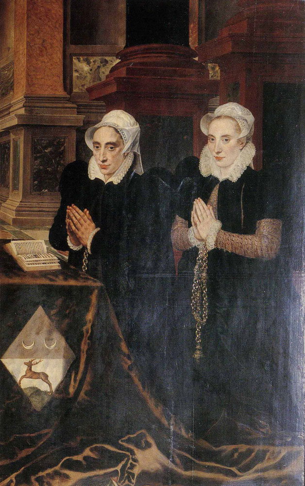 Adriaen Thomasz. Key - Donor Portraits of Maria de Deckere and Her Daughter