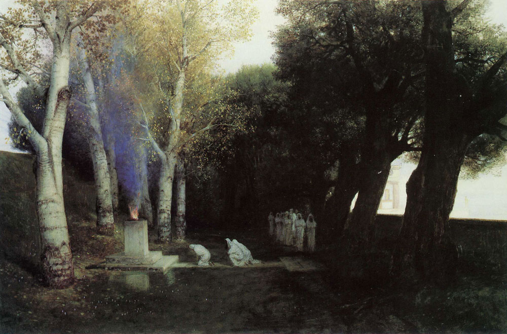 Arnold Böcklin - The Holy Grove