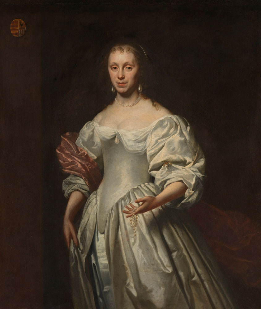 Attributed to Cornelis Janssens van Ceulen II - Portrait of Cornelia Craen van Haeften
