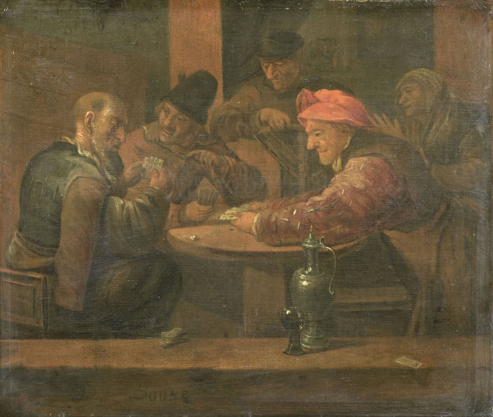 Daniel Boone - Men Playing Cards in a Tavern