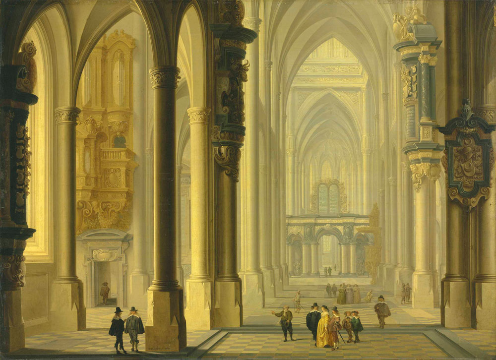 Dirck van Delen - Interior of a cathedral
