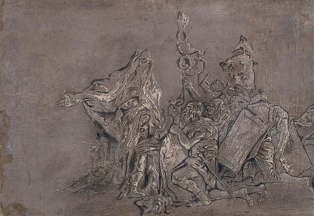 Giovanni-Domenico Tiepolo - Scene from ancient Rome