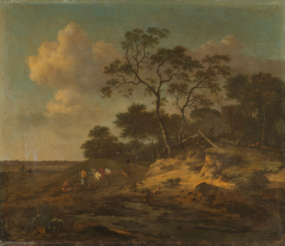 Jan Wijnants - Dune Landscape with Hunters Resting
