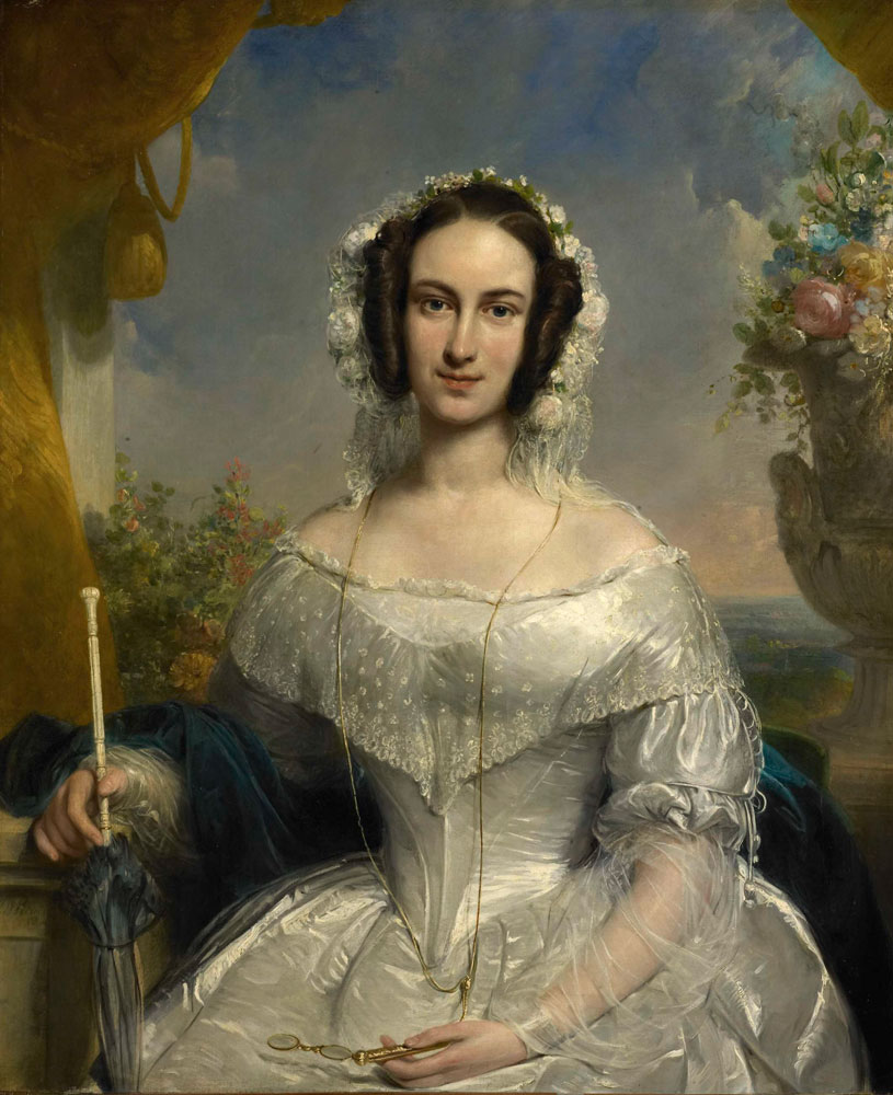 Jan Willem Pieneman - Portrait of Agatha Petronella Hartsen (1814-78)