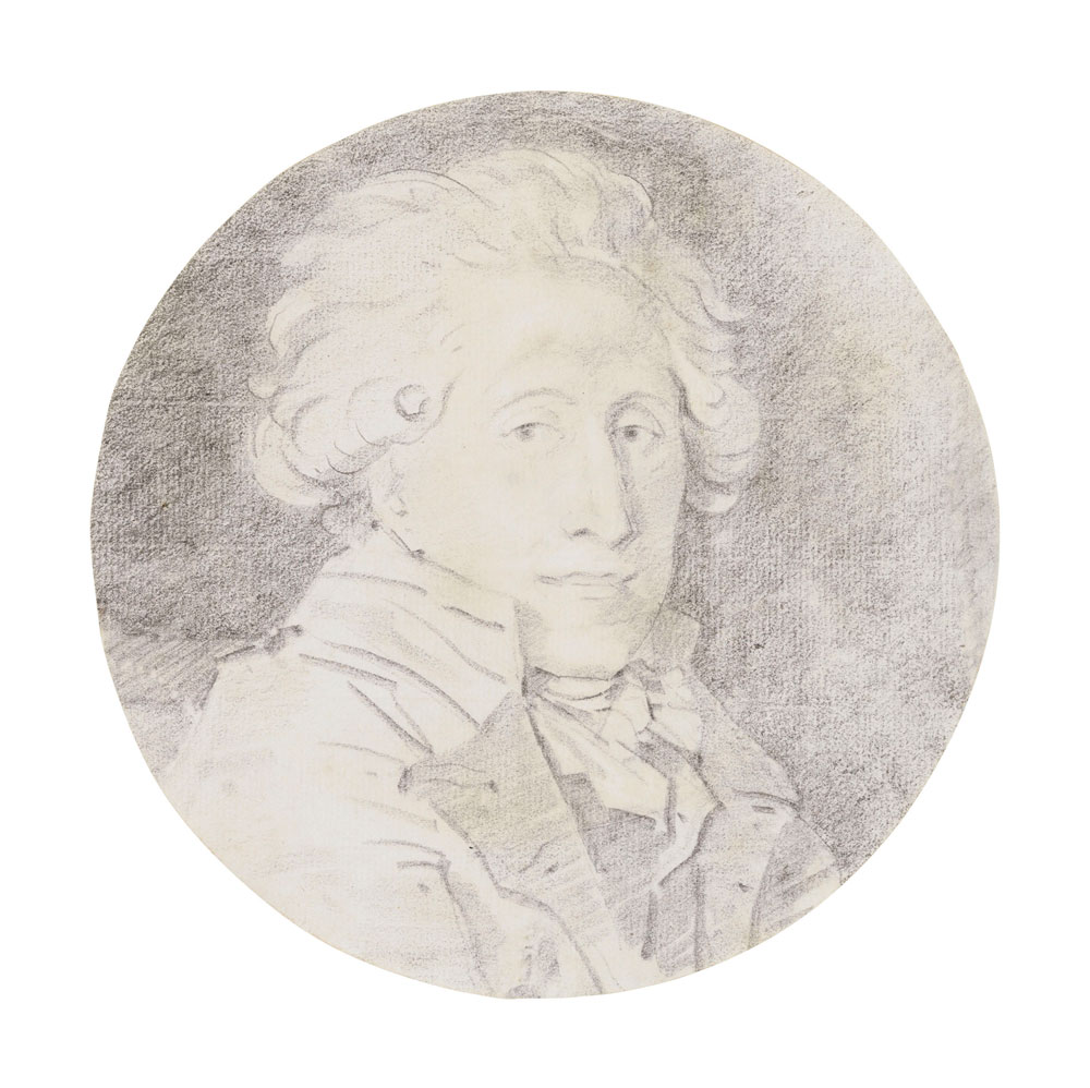Jean-Honoré Fragonard - Portrait of Pierre-Jacques Bergeret de Grancourt (1742-1807), bust-length  