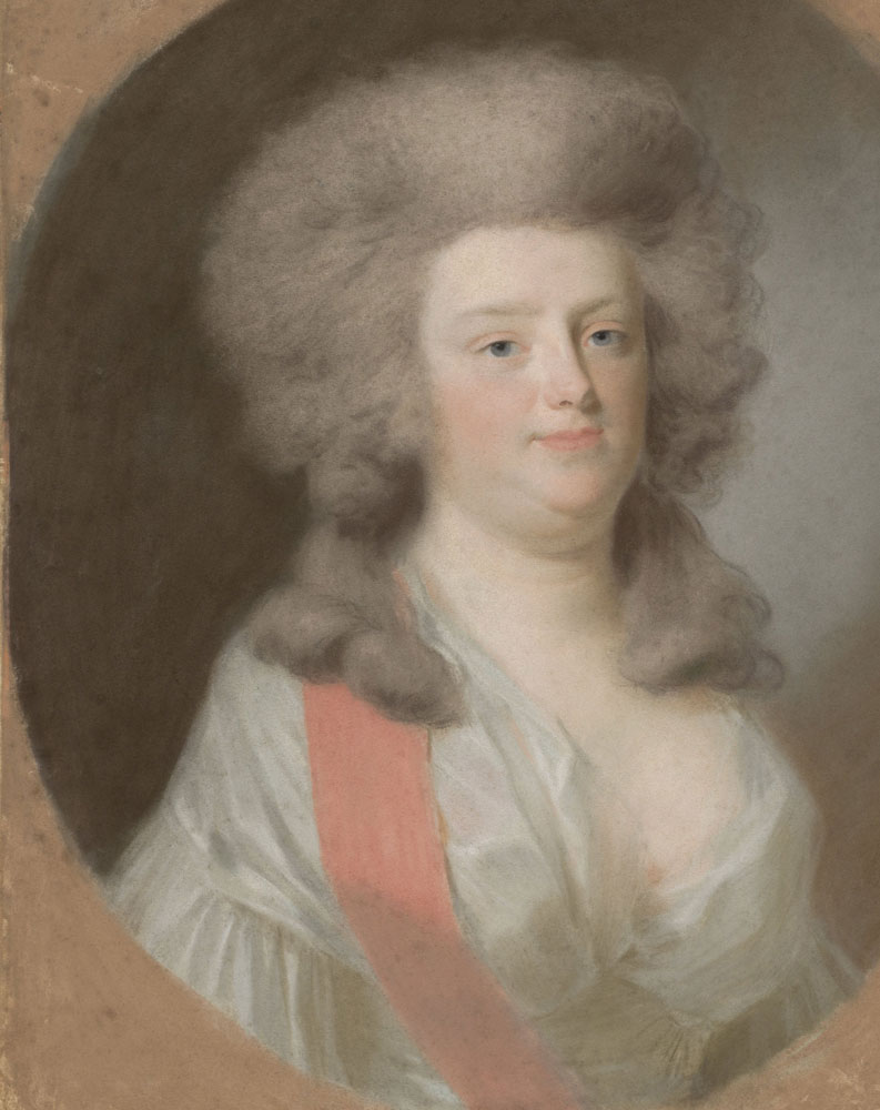 Johann Friedrich August Tischbein - Portrait of Augusta Maria Carolina van Nassau-Weilbur