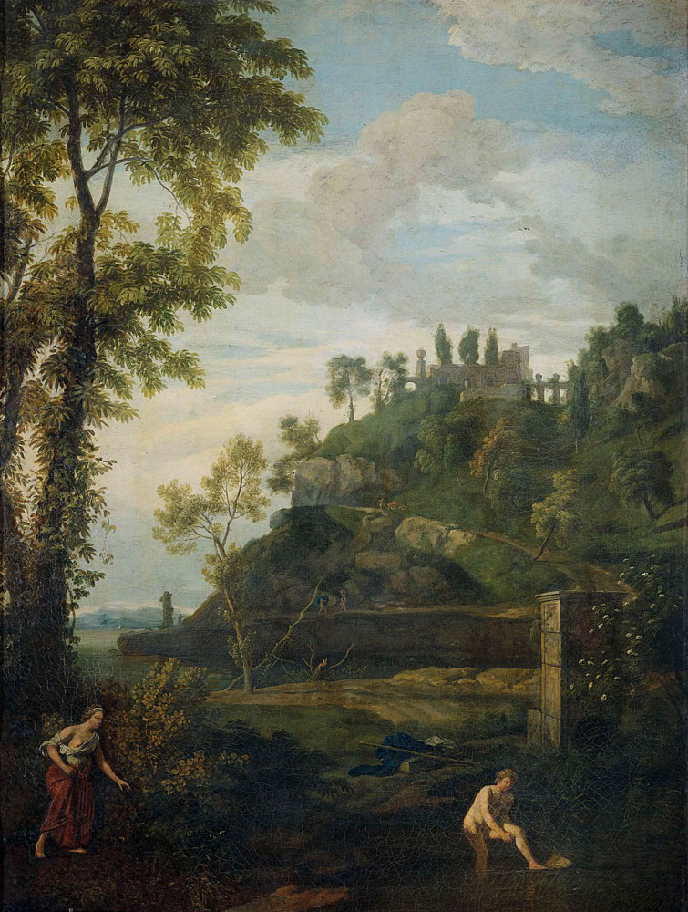 Johannes Glauber - Arcadian Landscape with Salmacis and Hermaphroditus