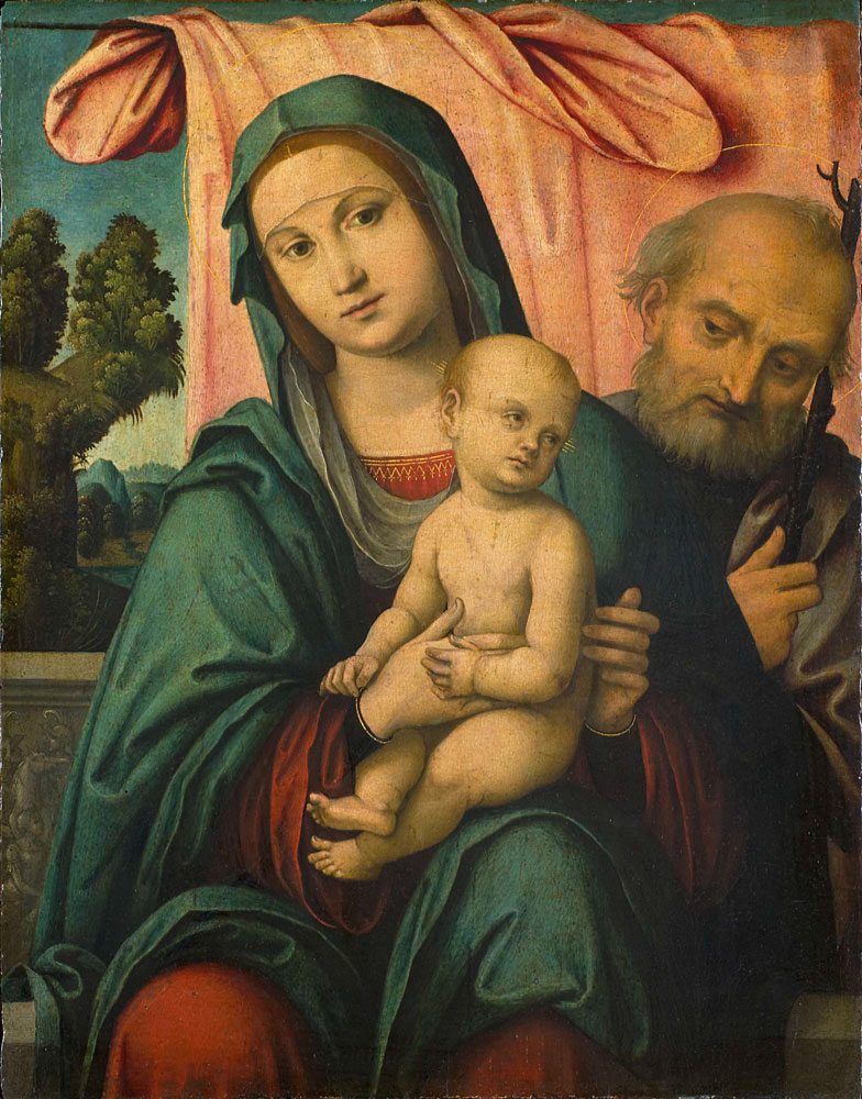 Attributed to Lorenzo Costa - The Holy Family