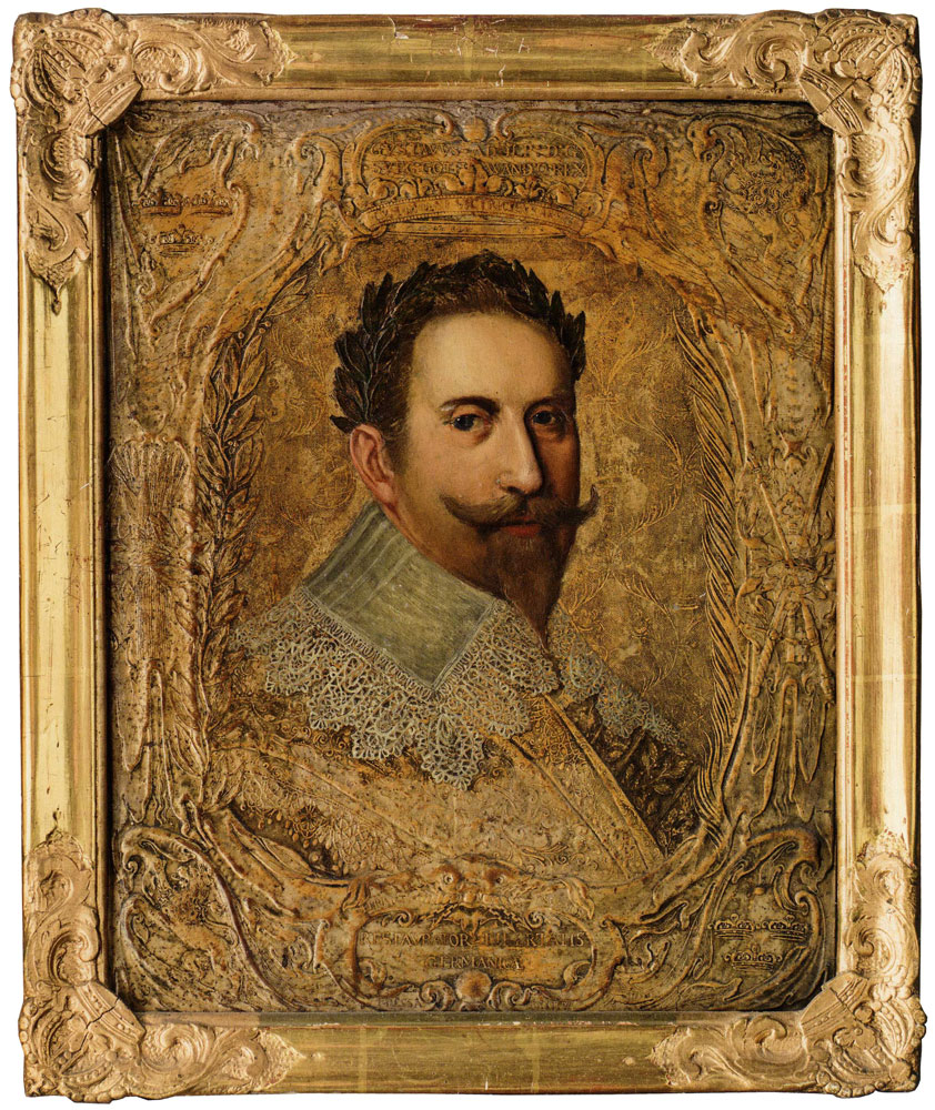 Maarten van den Heuvel after Servaes Cocq - Portrait of King Gustav II Adolf of Sweden