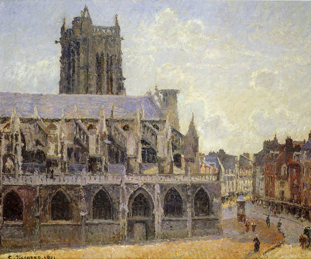 Camille Pissarro - The Church of St. Jacques at Dieppe