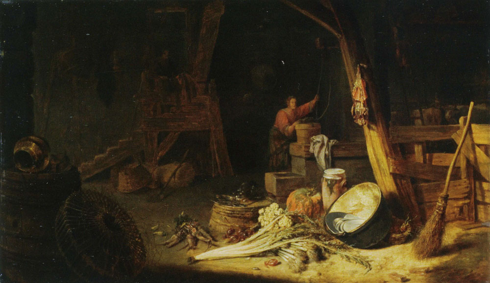 Willem Kalf - Peasant Interior