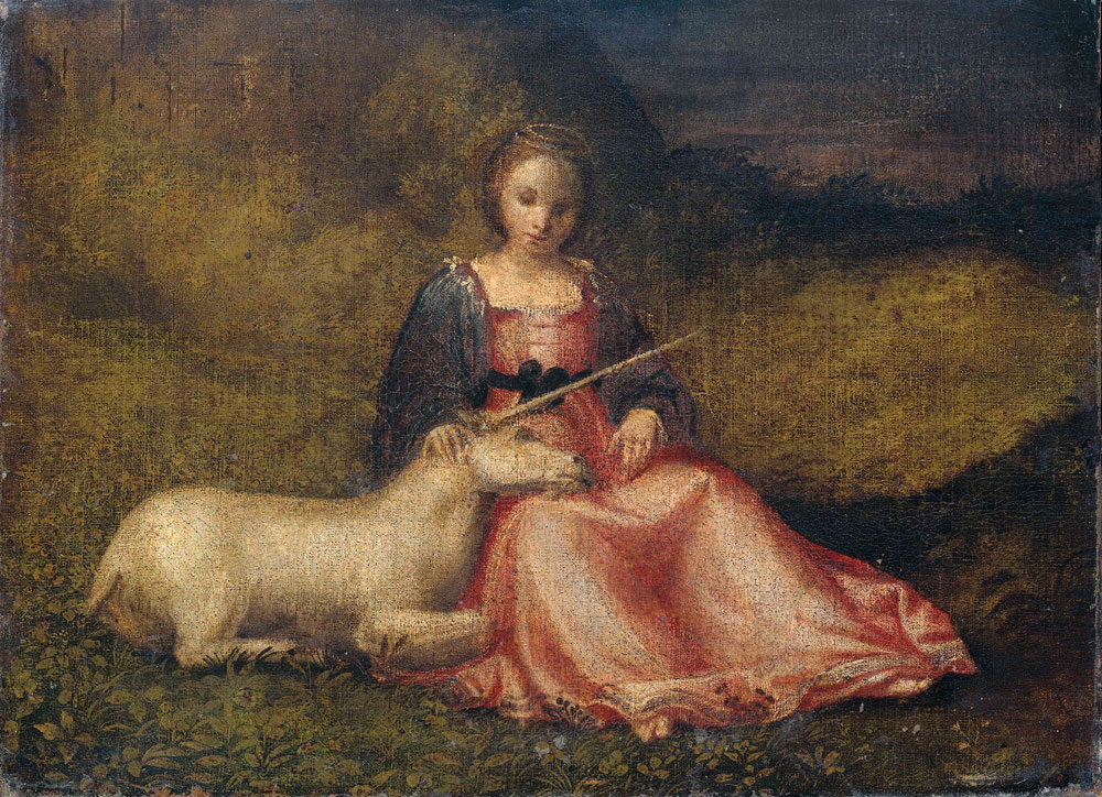 Anonymous - Woman with Unicorn