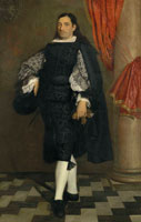 Bartolomé Esteban Murillo and Studio Portrait of a gentleman, full-length, presumably a member of the Ostigliani family