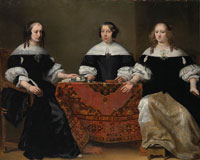 Ferdinand Bol Portrait of the Three Regentesses of the Leprozenhuis, Amsterdam