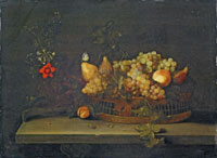 Frans Ykens Still Life with Fruit and Flowers